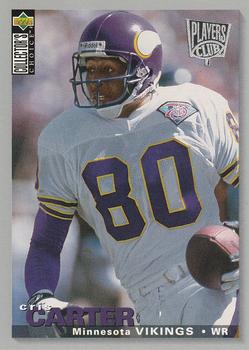 1995 Collector's Choice - Player's Club #98 Cris Carter Front