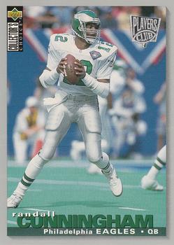 1995 Collector's Choice - Player's Club #124 Randall Cunningham Front