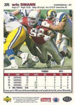 1995 Collector's Choice - Player's Club #205 Eric Swann Back