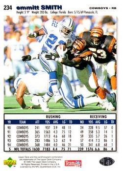 1995 Collector's Choice - Player's Club #234 Emmitt Smith Back