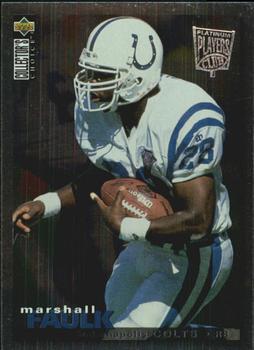 1995 Collector's Choice - Platinum Player's Club #80 Marshall Faulk Front