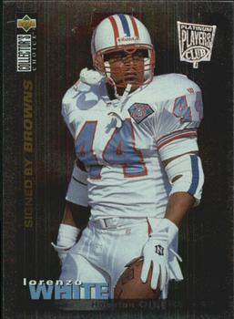 1995 Collector's Choice - Platinum Player's Club #114 Lorenzo White Front