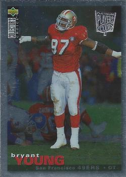 1995 Collector's Choice - Platinum Player's Club #246 Bryant Young Front