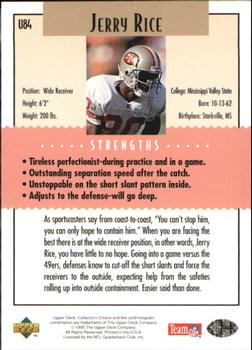 1995 Collector's Choice Update - Gold #U84 Jerry Rice Back