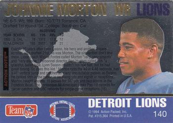 1994 Action Packed #140 Johnnie Morton Back