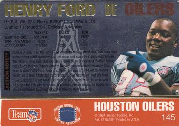 1994 Action Packed #145 Henry Ford Back