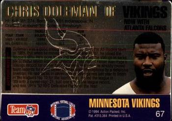 1994 Action Packed #67 Chris Doleman Back