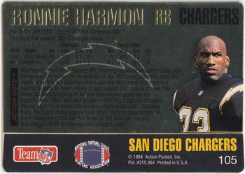 1994 Action Packed #105 Ronnie Harmon Back