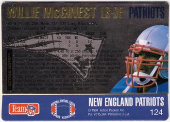 1994 Action Packed #124 Willie McGinest Back