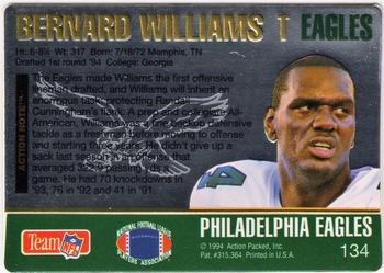 1994 Action Packed #134 Bernard Williams Back