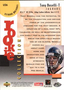 1995 Collector's Choice Update - Silver #U26 Tony Boselli Back