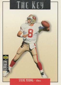 1995 Collector's Choice Update - Silver #U65 Steve Young Front