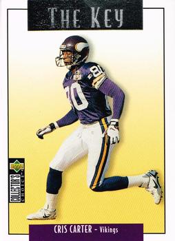 1995 Collector's Choice Update - Silver #U74 Cris Carter Front