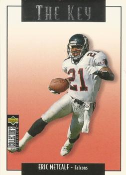 1995 Collector's Choice Update - Silver #U86 Eric Metcalf Front