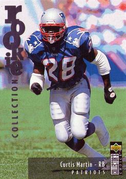 1995 Collector's Choice Update - Silver #U38 Curtis Martin Front