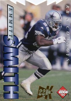 1995 Collector's Edge - 22K Gold Die Cuts #56 Emmitt Smith Front