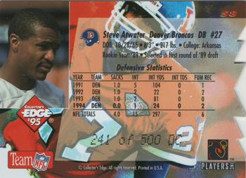 1995 Collector's Edge - 22K Gold Die Cuts #58 Steve Atwater Back