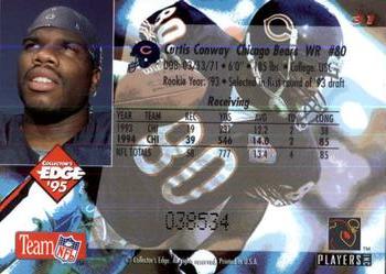 1995 Collector's Edge - Black Label #31 Curtis Conway Back