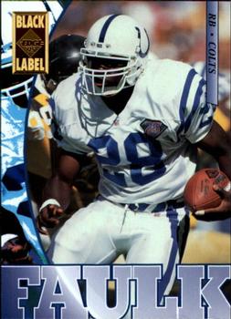 1995 Collector's Edge - Black Label #82 Marshall Faulk Front