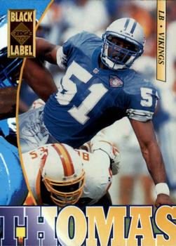 1995 Collector's Edge - Black Label #128 Broderick Thomas Front