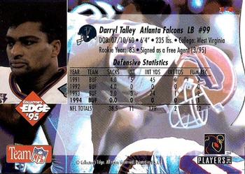 1995 Collector's Edge - Black Label Silver Die Cuts #14 Darryl Talley Back