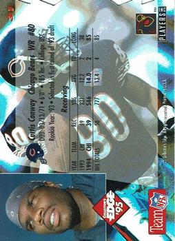1995 Collector's Edge - Black Label Silver Die Cuts #31 Curtis Conway Back