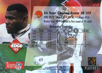 1995 Collector's Edge - Black Label Silver Die Cuts #48 Eric Turner Back