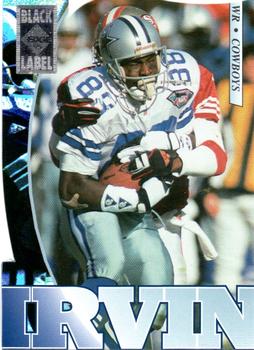 1995 Collector's Edge - Black Label Silver Die Cuts #52 Michael Irvin Front