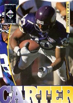 1995 Collector's Edge - Black Label Silver Die Cuts #122 Cris Carter Front