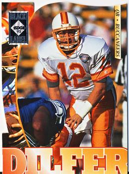 1995 Collector's Edge - Black Label Silver Die Cuts #190 Trent Dilfer Front