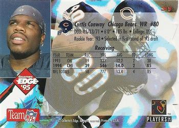 1995 Collector's Edge - Die Cuts #31 Curtis Conway Back