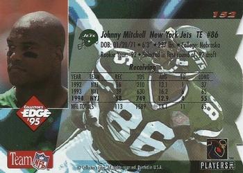 1995 Collector's Edge - Die Cuts #152 Johnny Mitchell Back