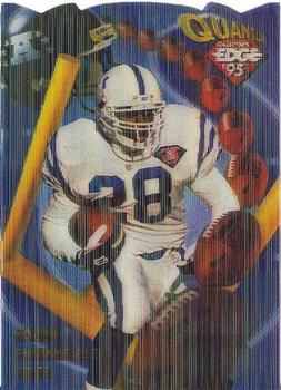 1995 Collector's Edge - EdgeTech Quantum Motion Die Cuts #7 Marshall Faulk Front