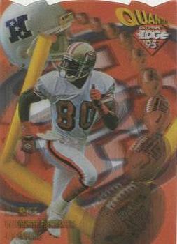 1995 Collector's Edge - EdgeTech Quantum Motion Die Cuts #22 Jerry Rice Front