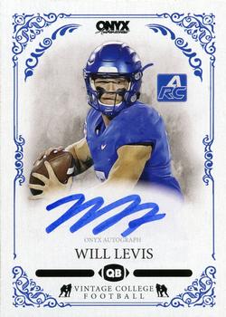 2022 Onyx Vintage College Football - Blue Signature Autographs #CAWL Will Levis Front