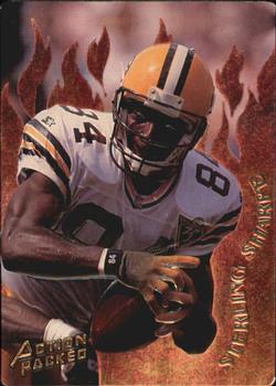 1994 Action Packed - Catching Fire #R2 Sterling Sharpe Front