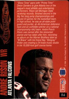 1994 Action Packed - Catching Fire #R4 Andre Rison Back