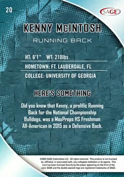2023 SAGE HIT #20 Kenny McIntosh Back