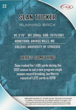 2023 SAGE HIT #22 Sean Tucker Back