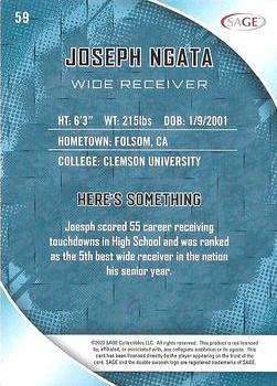 2023 SAGE HIT #59 Joseph Ngata Back