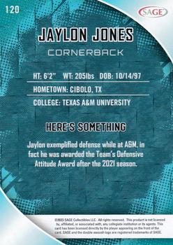 2023 SAGE HIT #120 Jaylon Jones Back