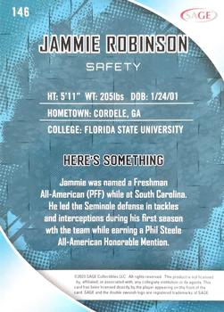 2023 SAGE HIT #146 Jammie Robinson Back