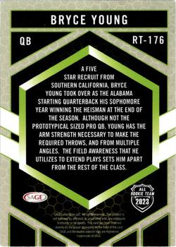2023 SAGE HIT #RT-176 Bryce Young Back