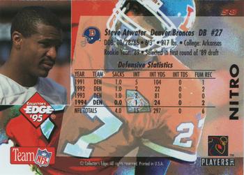 1995 Collector's Edge - Nitro 22K #58 Steve Atwater Back
