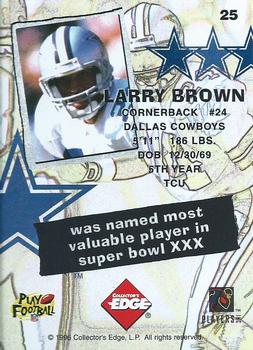 1995 Collector's Edge - Nitro #25 Larry Brown Back