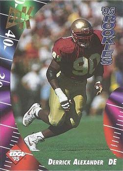 1995 Collector's Edge - Rookies 22K Gold #1 Derrick Alexander Front