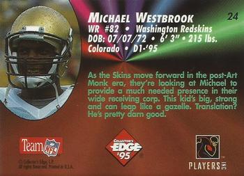 1995 Collector's Edge - Rookies 22K Gold #24 Michael Westbrook Back