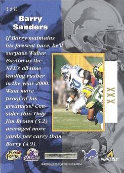 1997 Pinnacle X-Press - Divide & Conquer - Executive Proof #6 Barry Sanders Back