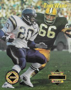 1995 Collector's Edge - TimeWarp Jumbos #6 Ray Nitschke / Natrone Means Front