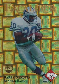 1995 Collector's Edge Excalibur - 22K Gold Shield Gold Prisms #2SW Barry Sanders Front